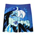 thumbnail image 4 of Shadow Milk Cookie Men's Short Pajama Pants Soft Trendy Sleep Shorts Breathable Ice Silk Lounge Shorts 3XL, 4 of 8