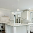thumbnail image 2 of Studio 60-Watt 1-Light Satin Platinum Mini-Pendant with White Fabric Shade, 2 of 3