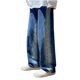 thumbnail image 2 of Pantalones vaqueros de longitud completa para hombre, de moda, casuales, con degradado de color, con botones y pierna recta, pantalones para hombre, 2 of 6