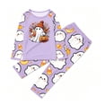 thumbnail image 7 of Halloween Family Pajamas Set Long Sleeve Crew Neck, Soft Matching Halloween Pajamas with Ghost Bike Pumpkin Print, Playful Family Halloween Pajama Set Sleepwear, 7 of 7