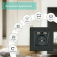 thumbnail image 3 of Fire Protected Crystal Glass Panel Wall Outlet, Universal Charging Port with 16A Current Rating, Easy Installation for Safe and Efficient Household Appliances Charging, 3 of 5