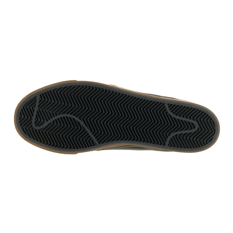 Nike Men's Zoom Stefan Canvas Anthracite / Black Gum Medium Brown Silver Ankle-High Skateboarding Shoe 9M -