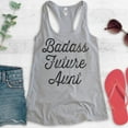 thumbnail image 2 of Badass Future Aunt Tank Top, Ladies Racerback Tank Top, Badass Aunt Tank, New Aunt Tank, New Aunty Tank, Heather Gray, XX-Large, 2 of 3