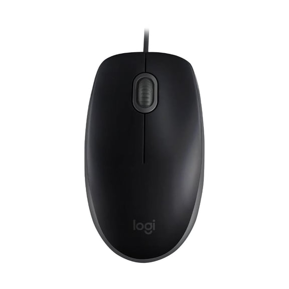 Logitech M110 USB Wired Mouse with Silent Click - Black