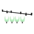 thumbnail image 4 of Fishing Rod Bracket, Environmentally Friendly Materials Wear Resistant Easy Store Adjustable Fish Pole Rest Long Service Life Durable  For Outdoor Fishing 4 Head 45cm Bracket+4pcs Bracket Head, 4 of 8