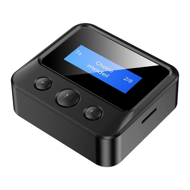 TureClos Pantalla Digital LCD, caja de sonido para coche, transmisor inalámbrico, receptor, llamada manos libres, adaptador de Audio AUX de 3,5mm, dispositivo de transmisión de música TureClos JD729778573