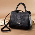 thumbnail image 4 of Bolso de mano para mujer con diseño de patrón de cocodrilo retro 2024 nuevo bolso bandolera de un solo hombro con bolso tipo cubo de gran capacidad, 4 of 5