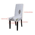 thumbnail image 4 of Unique Bargains Washable Dining Chair Cover Set Gray, 4 of 8