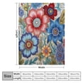 thumbnail image 4 of ARISTURING  Floral Throw Blanket, Vibrant Color Boho Flowers Blossom Cozy Decor Throws for Sofa Bed Couch Chair or Dorm, 4 of 6