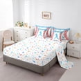 thumbnail image 5 of Erosebridal Light Blue Dripping Baseball Stitch & Batter Silhouette Graphic Twin Bedding Sets 7-Piece, Ball Gamer Bedding Comforter Set for Boys And Girls Kids,Microfiber Bedroom Decor, 5 of 6