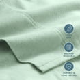 thumbnail image 3 of Bare Home Luxury 100% Cotton Flannel Twin-XL Sheet Set, Deep Pocket, 3-Piece, Mint, 3 of 10