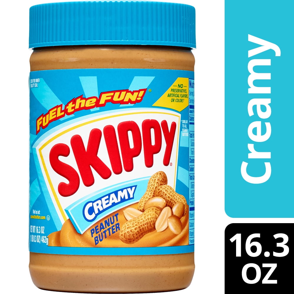 Healthiest Peanut Butter At Walmart SKIPPY Creamy Peanut Butter, 16.3 oz - Walmart.com - Walmart.com