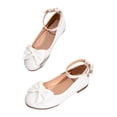 thumbnail image 4 of newwalpole Toddler Girls Dress Shoes Mary Janes Ballerina Flats for Girls Shoes Toddler White for Size 1, 4 of 6