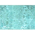 thumbnail image 1 of Ahgly Company Indoor Rectangle Persian Light Blue Traditional Area Rugs, 8' x 10', 1 of 4