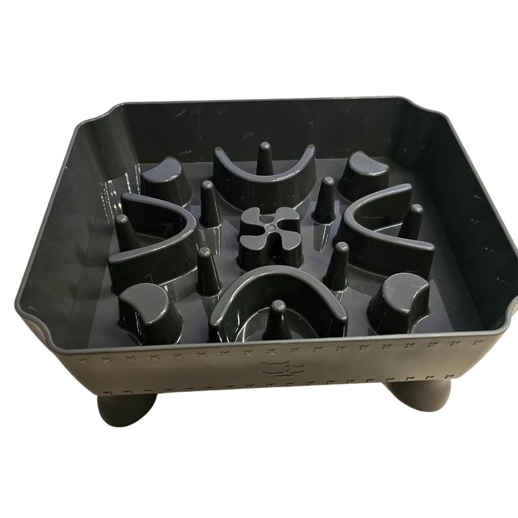 AOOOWER Interactively Slow Eating Cats Bowl Fun Interactively Comfortable Cats Food Bowl for Comfortable Dining