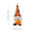 thumbnail image 3 of Halloween Gnome Figurine Decoration Spooky Gnome Ornament Holiday Decor Resin Statue Tabletop Mantel Shelf Party Display Indoor Home Accent Collectible Festive Ornament Gift, 3 of 5