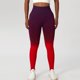 thumbnail image 2 of Leggings elásticos sin costuras para mujer, pantalones ajustados deportivos de cintura alta para Fitness, correr, gimnasio, rojo vino profundo S, 2 of 6