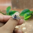 thumbnail image 4 of Natural Iolite Stone Ring Handmade Promise Ring Gift Jewelry For Her, 4 of 5