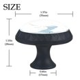 thumbnail image 4 of 4 Pcs Swan with Crown Raining Knobs for Kitchen Cabinet Cupboard Dresser Bookcase Drawer Pulls Handles Round Home Decor, 4 of 8