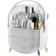 thumbnail image 1 of Cosmetic Organizer, Cosmetic Display Case with 2 Tiers and Clear Lid, Bedroom Dresser and T1-White, 1 of 4