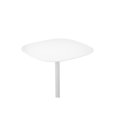 thumbnail image 3 of Pangea Home Panna 27.5"Modern Metal Bistro Dining Table in White, 3 of 4
