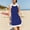 A410 Blue, variant on Women's Athletic Summer Mini A-Line Dress Sleeveless Crew Neck Color Block Shift Dress Casual Sporty Tennis Golf Apparel Loose Fit Lightweight Breathable Daily Wear