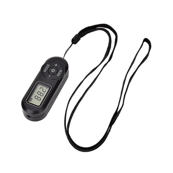 Portable Mini FM Radio Digital Display FM Receiver Retro FM Player Style DSP with Headphones Lanyard Radio Stations