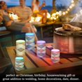 thumbnail image 4 of Yayeee Flameless Candles with Remote Flickering Battery Operated Multi Color Changing, Checkered Pattern, 4 of 7
