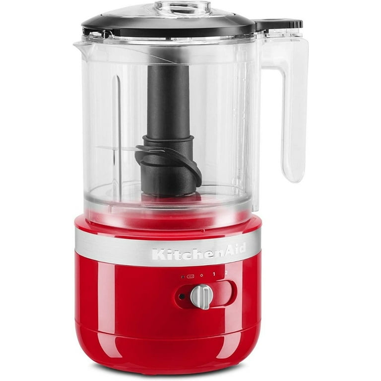 KitchenAid Cordless Variable Speed Hand Blender with Chopper and Whisk Attachment Passion Red