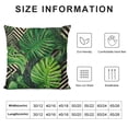 thumbnail image 5 of RUIYC   Tropical Green Leaves Throw Pillow Cover with Geometric Background Home Decorative Square Cushion Covers  Home Decor Palm Pillowcase, 5 of 5