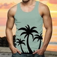thumbnail image 2 of NOLDARES Men's Classic Tank Tops Sleeveless Workout Tees for Gym Fitness Weekend Casual(Mint Green,M), 2 of 5