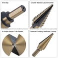 thumbnail image 3 of Conjunto de Taladros de paso de Titanio 1/4 1/4-3/4-1-3/8 1/8-1/2 3/16-1/2 1/16-7/8" 5uds, 3 of 3