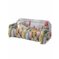 thumbnail image 2 of Easter Couch Cover, Retro Spring Bunny Eggs Tulip Farm Wooden Grain Sofa Cover Blanket for 3 Cushion Couch, Sectional Sofa Slipcover Furniture Protector for Living Room Bedroom 71''x134'', 2 of 9