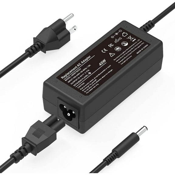 45W AC Adapter Laptop Charger for Dell Inspiron 11 13 14 17 15 3000 5000 7000 Series 3147 3148 3152 3451 3452 3458 3459 5458 5368 5378 5379 5559 5759 7352 7353 7347 7348 7368 7378 Power Supply Cord