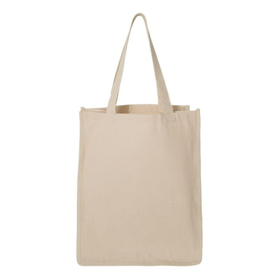 Q125400 Shopper Tote Unisex Adult 273L Gusseted Jumbo Canvas Shopper
