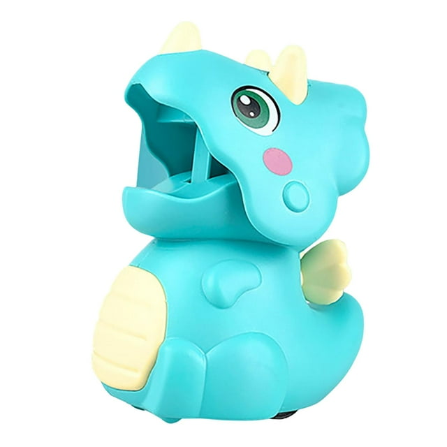Presiona Inercia Adelante Dinosaurio Juguete Coche Fiesta Favores Dibujos Animados Triceratops Inercia Verde