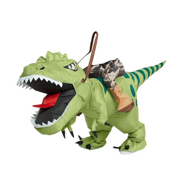 KLKCMS Inflatable Dinosaur Costume Funny Outfit Dinos Cosplay Costumes for Holiday Party 120 to 150cm