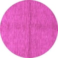 thumbnail image 1 of Ahgly Company Indoor Round Abstract Pink Modern Area Rugs, 4' Round, 1 of 4