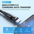 thumbnail image 4 of 180 Rotate Digital Product Digital Display PD 100W Fast Charger Display Cable Cord Cable Type C to Type C RED 1.8M, 4 of 8