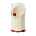 thumbnail image 2 of Portabrochas de maquillaje con tapa para tocador – Organizador cosmético de plástico beige para pinceles, pintalabios, delineadores y sombras de ojos sobre el escritorio o la encimera, 2 of 6