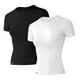 thumbnail image 1 of 2pcs Playera Ropa Deportiva Mujer Blusa Secado Rápido Blanco y Negro Talla: M, 1 of 3