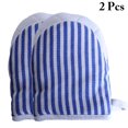 thumbnail image 2 of Bangcool Oven Mittens Stripe Heatproof Non-slip Cotton Linen Kitchen Mittens Baking Mitts, 2 of 10