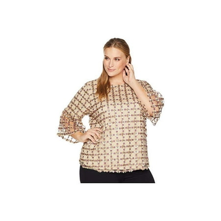 Calvin Klein - Embroidered Blouse - Plus - 2X