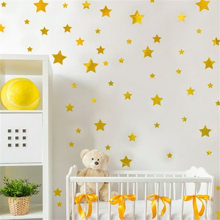 Multi Size Stars Pattern Diy Wall Stickers Wall Decal Removable