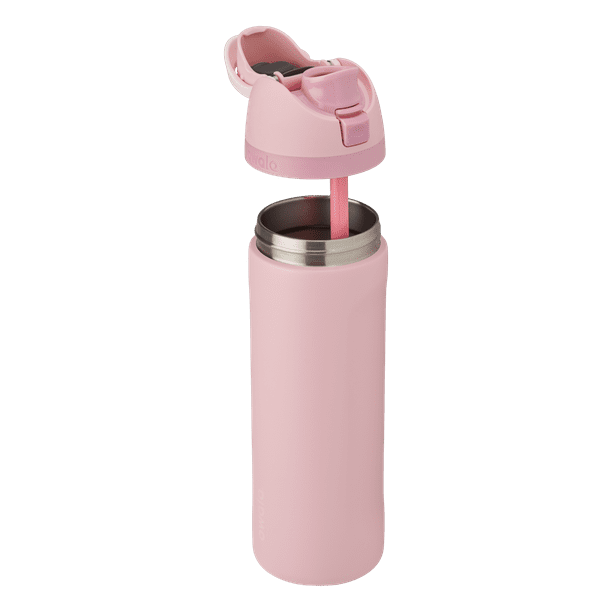 Owala FreeSip Stainless Steel Water Bottle, 24oz, Rose Quartz