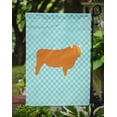 thumbnail image 3 of Caroline's Treasures BB7994GF Highland Cow Blue Check Flag Garden Size , Small, multicolor, 3 of 3