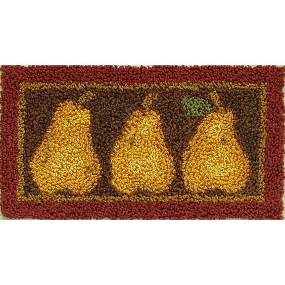 Pears Punch Needle Kit by Rachel's of Greenfield | Punch Needle Embroidery Kit