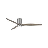Hinkley Lighting - Hover Flush - 3 Blade Ceiling Fan with Light Kit In Modern