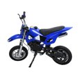 thumbnail image 3 of Seipouy 49cc 2-Stroke Kids Dirt Bike Kids Motorcycle Gas Dirt Bike Mini Dirt Bike Pocket Gas Motorbike Off Road Gas Power Mini Pocket Motorcycle with Front Rear Disc Brakes Max Speed 40KM/H, 3 of 8