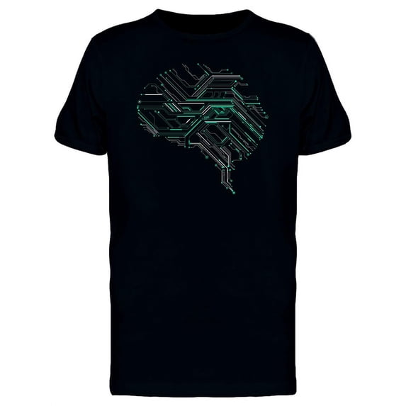 Brain In Green Circuits Tee Men's -Image by Shutterstock